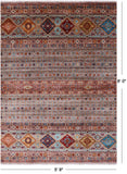 Khorjin Persian Gabbeh Hand Knotted Wool Rug - 5' 9" X 8' 0" - Golden Nile