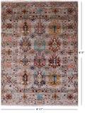 Persian Hand Knotted Wool Rug - 4' 11" X 6' 5" - Golden Nile