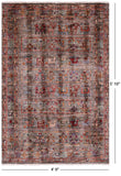 Tribal Persian Gabbeh Hand Knotted Wool Rug - 4' 0" X 5' 10" - Golden Nile