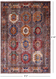 Turkmen Ersari Hand Knotted Wool Rug - 4' 2" X 5' 10" - Golden Nile
