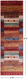 Tribal Persian Gabbeh Hand Knotted Wool Runner Rug - 2' 9" X 9' 5" - Golden Nile