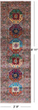 Turkmen Ersari Hand Knotted Wool Runner Rug - 2' 9" X 8' 11" - Golden Nile