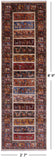 Tribal Persian Gabbeh Hand Knotted Wool Rug - 2' 7" X 8' 9" - Golden Nile