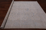 Ivory Turkish Oushak Hand Knotted Wool Rug - 8' 1" X 9' 7"