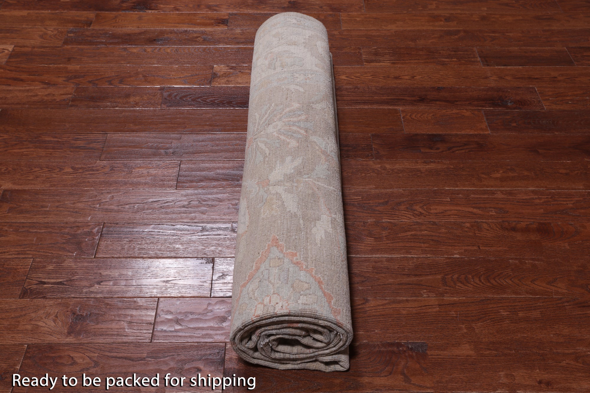 Grey Turkish Oushak Handmade Wool Rug - 8' 2" X 9' 10"