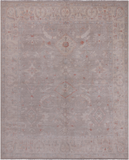 Grey Turkish Oushak Handmade Wool Rug - 8' 2" X 9' 10"