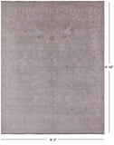 Grey Turkish Oushak Handmade Wool Rug - 8' 2" X 9' 10" - Golden Nile