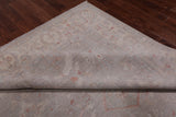 Grey Turkish Oushak Handmade Wool Rug - 8' 2" X 9' 10"