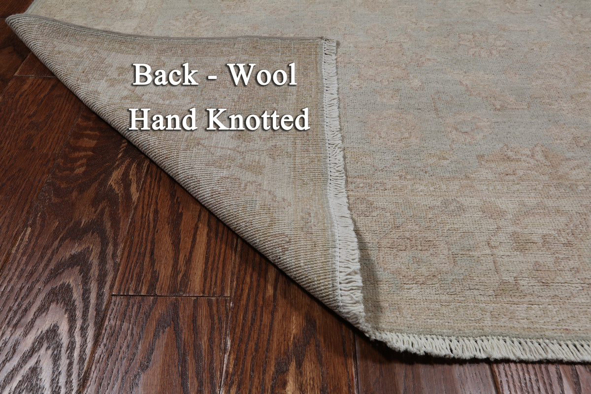 Turkish Oushak Hand Knotted Wool Rug - 4' 1" X 6' 3"