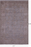 Turkish Oushak Hand Knotted Wool Rug - 4' 1" X 6' 3" - Golden Nile