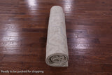 Ivory Turkish Oushak Hand Knotted Wool Rug - 8' 11" X 11' 9" - Golden Nile