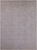 Ivory Turkish Oushak Hand Knotted Wool Rug - 8' 11" X 11' 9" - Golden Nile