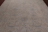 Ivory Turkish Oushak Hand Knotted Wool Rug - 8' 11" X 11' 9"