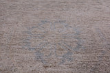 Ivory Turkish Oushak Hand Knotted Wool Rug - 8' 11" X 11' 9" - Golden Nile