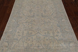 Ivory Turkish Oushak Handmade Wool Rug - 3' 10" X 5' 9"