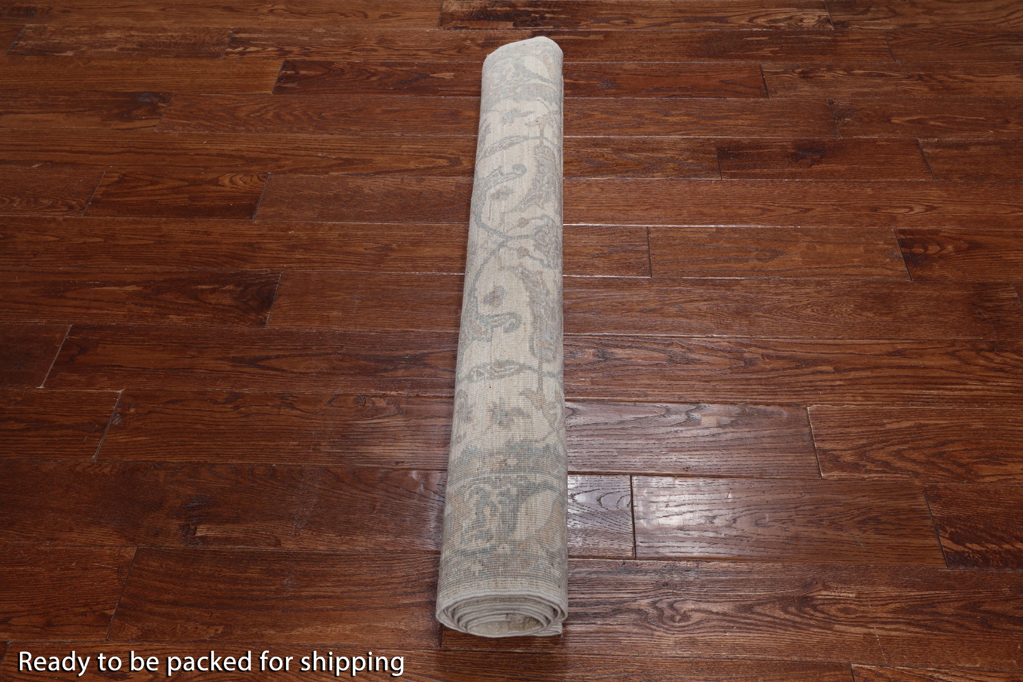 Ivory Turkish Oushak Handmade Wool Rug - 3' 10" X 5' 9"