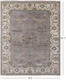 Turkish Oushak Hand Knotted Wool Area Rug - 8' 2" X 10' 1" - Golden Nile