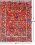 Turkish Oushak Hand Knotted Wool Rug - 10' 4" X 13' 8" - Golden Nile