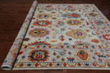 SUPER SALE Ivory Turkish Oushak Hand Knotted Wool Rug - 9' 2" X 12' 0"