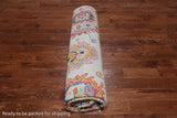 SUPER SALE Ivory Turkish Oushak Hand Knotted Wool Rug - 9' 2" X 12' 0"