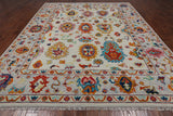 SUPER SALE Ivory Turkish Oushak Hand Knotted Wool Rug - 9' 2" X 12' 0"