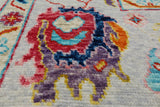 SUPER SALE Ivory Turkish Oushak Hand Knotted Wool Rug - 9' 2" X 12' 0"