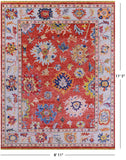 Turkish Oushak Hand Knotted Wool Rug - 8' 11" X 11' 5" - Golden Nile