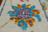 SUPER SALE Ivory Turkish Oushak Hand Knotted Wool Rug - 10' 2" X 13' 9"