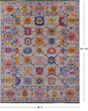 Grey Turkish Oushak Hand Knotted Wool Rug - 9' 1" X 11' 11" - Golden Nile