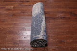 Abstract Contemporary Hand Knotted Wool & Silk Rug - 7' 11" X 10' 1"