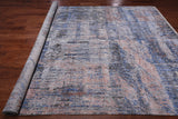 SUPER SALE Abstract Contemporary Handmade Wool & Silk Rug - 7' 9" X 10' 2"