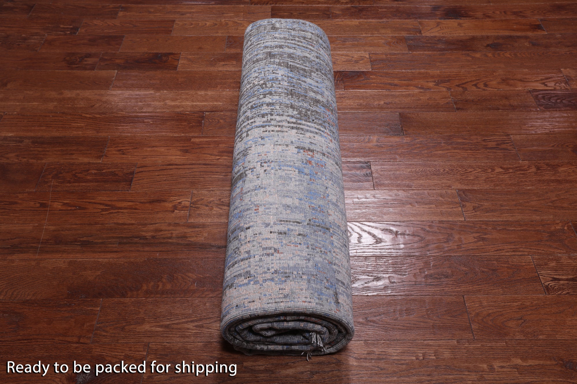 SUPER SALE Abstract Contemporary Handmade Wool & Silk Rug - 7' 9" X 10' 2"