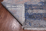 SUPER SALE Abstract Contemporary Handmade Wool & Silk Rug - 7' 9" X 10' 2"