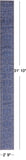 Blue Persian Nain Hand Knotted Wool & Silk Runner Rug - 2' 9" X 31' 10" - Golden Nile