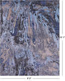 Contemporary Hand Knotted Wool & Silk Rug - 8' 0" X 10' 1" - Golden Nile