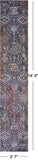 Modern Hand Knotted Wool & Silk Runner Rug - 2' 7" X 14' 0" - Golden Nile