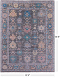 Grey Turkish Oushak Hand Knotted Wool Rug - 10' 2" X 13' 8" - Golden Nile