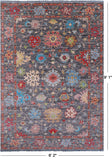 Grey Turkish Oushak Hand Knotted Wool Rug - 6' 2" X 9' 1" - Golden Nile