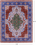 Persian Fine Serapi Hand Knotted Wool Rug - 9' 6" X 12' 4" - Golden Nile
