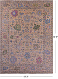 Turkish Oushak Hand Knotted Wool Rug - 10' 3" X 14' 5" - Golden Nile
