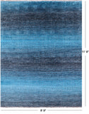 Savannah Grass Handmade Wool & Silk Rug - 8' 9" X 11' 8" - Golden Nile