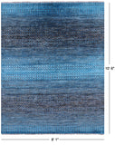 Savannah Grass Hand Knotted Wool & Silk Rug - 8' 1" X 10' 6" - Golden Nile