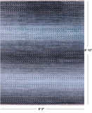 Savannah Grass Hand Knotted Wool & Silk Rug - 8' 0" X 9' 10" - Golden Nile
