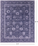 Grey Persian Hand Knotted Wool & Silk Rug - 8' 2" X 10' 2" - Golden Nile