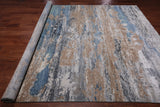 SUPER SALE Abstract Modern Hand Knotted Wool & Silk Rug - 7' 11" X 10' 1"