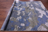 Abstract Contemporary Handmade Wool & Silk Rug - 8' 1" X 10' 2"