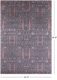 Grey Persian Ziegler Hand Knotted Wool & Silk Rug - 9' 11" X 14' 2" - Golden Nile