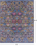 Grey Turkish Oushak Hand Knotted Wool Rug - 8' 4" X 10' 0" - Golden Nile