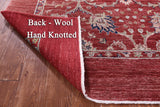 Red Persian Tabriz Hand Knotted Wool Rug - 8' 1" X 10' 0" - Golden Nile