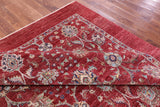 Red Persian Tabriz Hand Knotted Wool Rug - 8' 1" X 10' 0" - Golden Nile